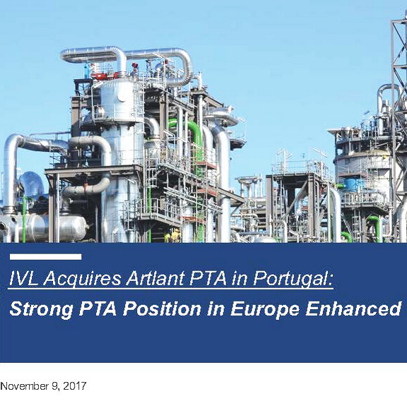 Indorama Ventures to acquire Artlant PTA in Portugal, Strong PTA position in Europe enhanced, by chemwinfo